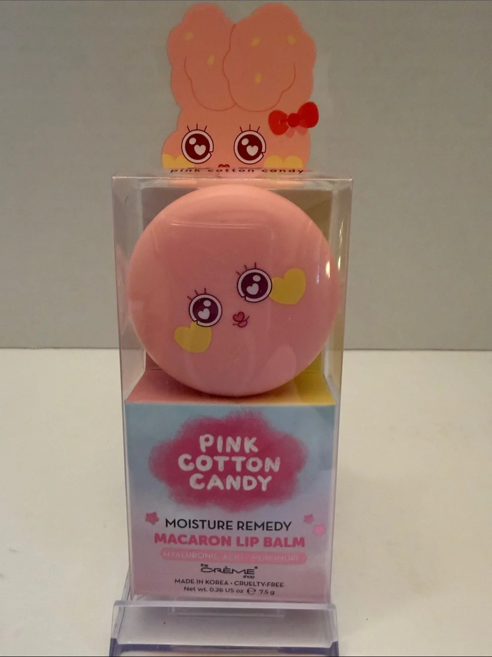 The Creme Shop Pink Cotton Candy Macaron Lip Balm